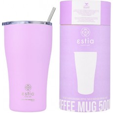 ESTIA 01-23195 COFFEE MUG SAVE THE AEGEAN LAVENDER PURPLE 0.5LT